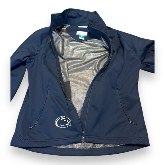 Columbia Penn State Navy Thermal Omni Heat Full Zip Jacket Gorpcore Size XL - Picture 2 of 14